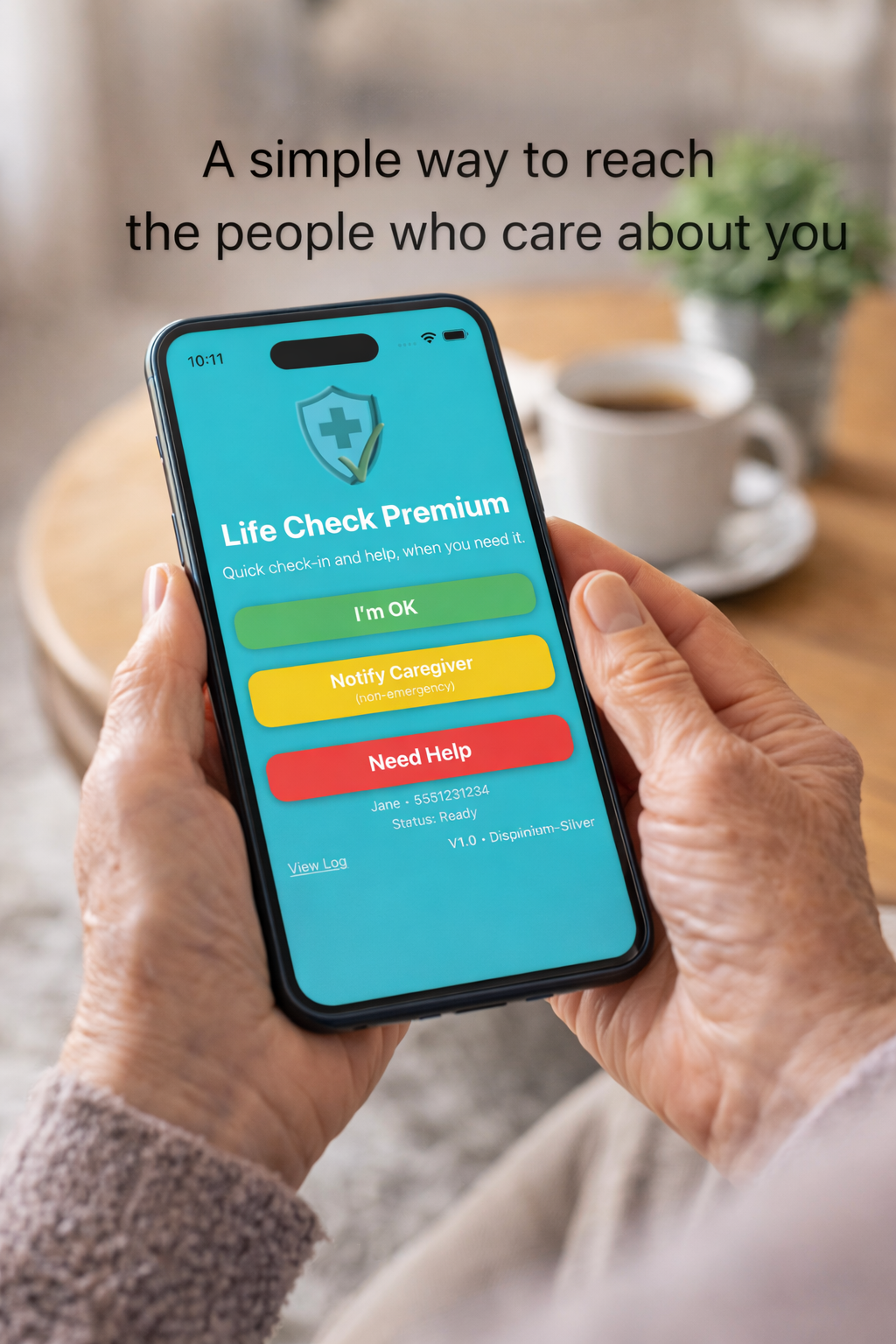 A calm, reassuring caregiving moment