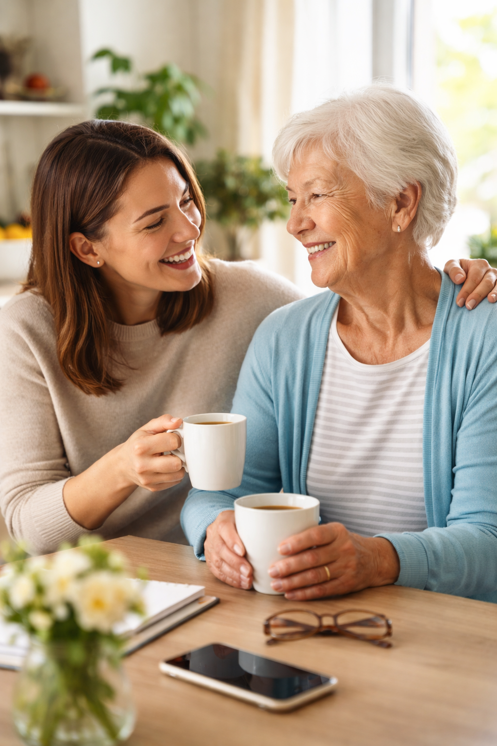 A natural, everyday moment of connection
